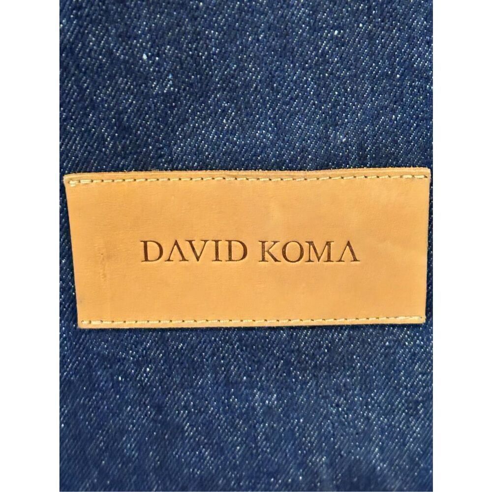 David Koma Stylish Denim Mini Dress with Silver Accents NWT - Picture 10 of 13
